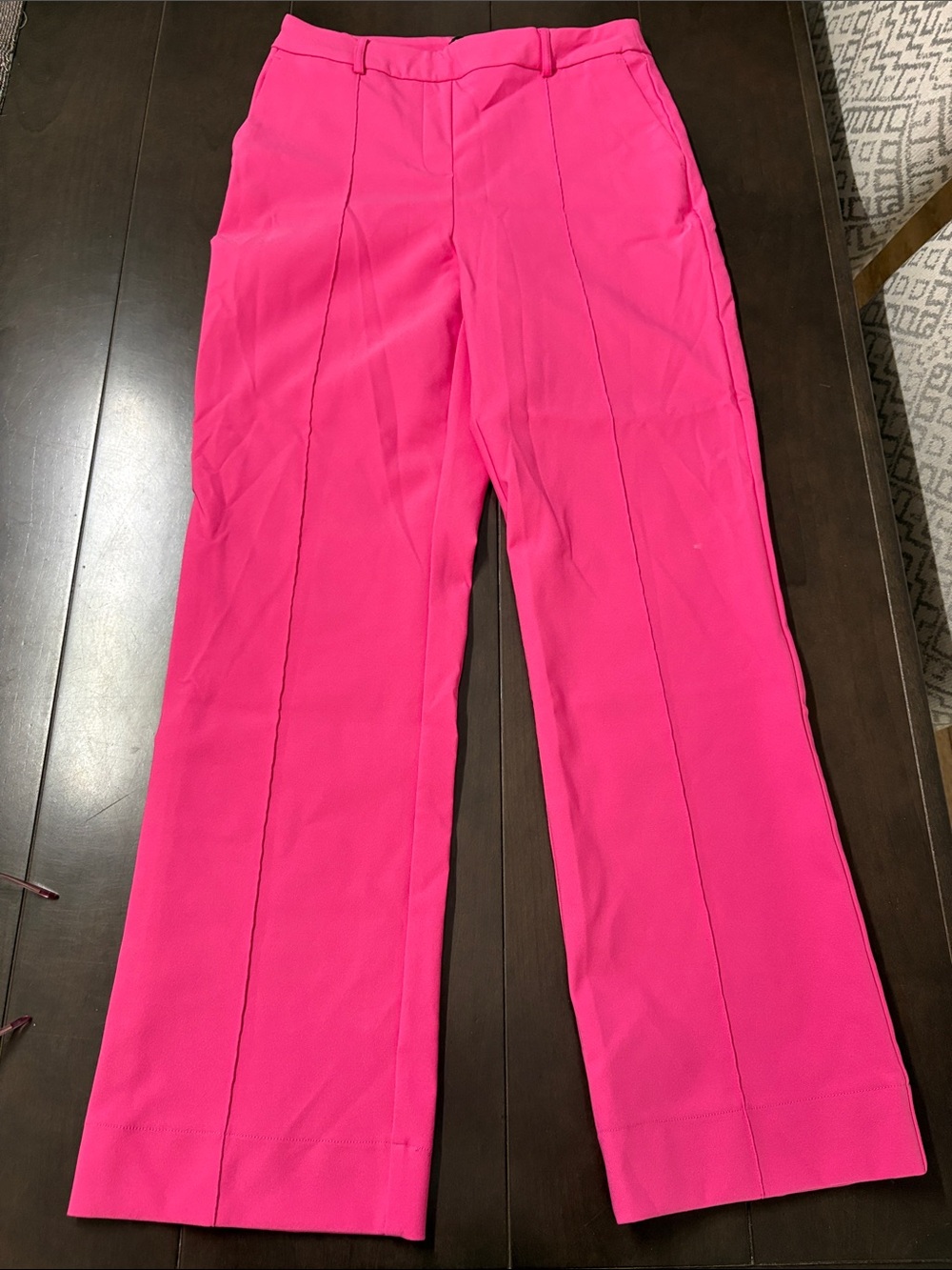 Rachel Zoe Wide-Leg Trousers in Bright Pink